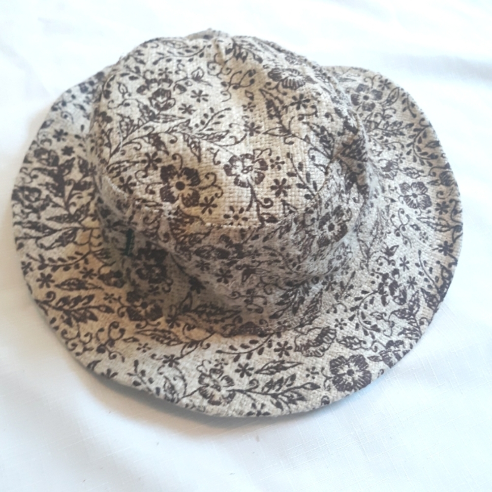 Boho paisley hemp sun hat